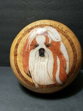HANDMADE Carved Gourd Vase